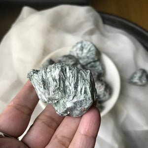 Raw Silvery Seraphinite