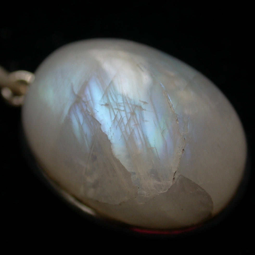 Flashy Rainbow Moonstone Pendant 41401 - Song of Stones